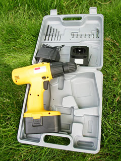 cordless drill and accessories